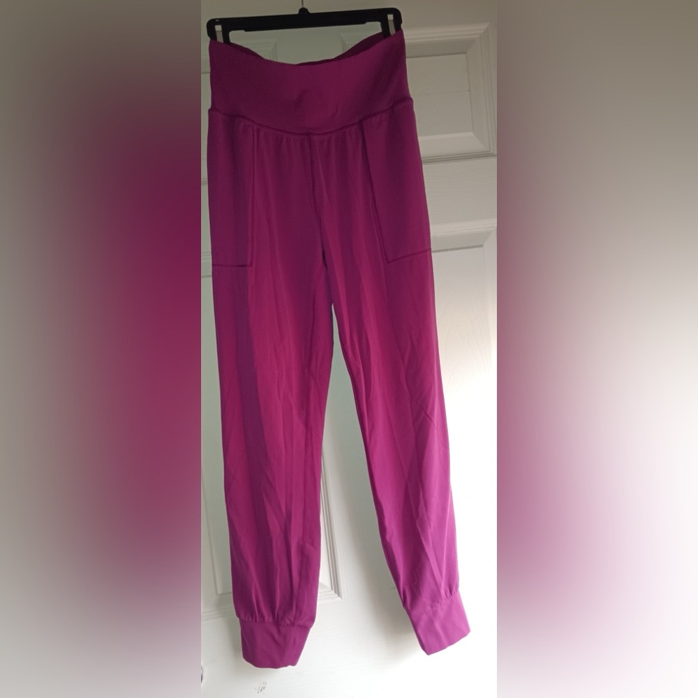 Athleta Women's Magenta High-Waisted Joggers